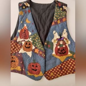 Vintage Quilted Halloween Vest